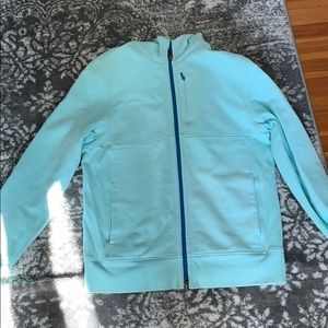 Men's Light Blue Zip-Up Sweater